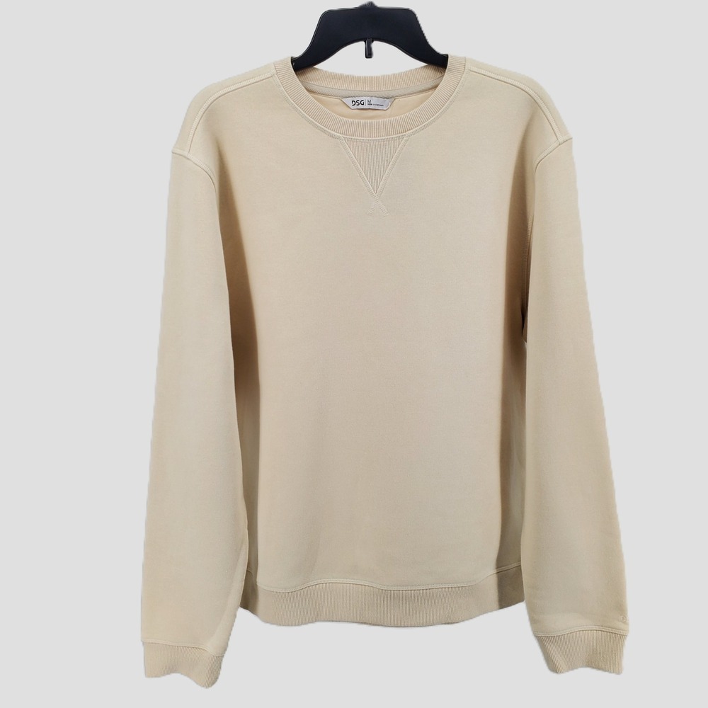DSG Classic‎ Fleece Crewneck Sweatshirt Light Sand Mens Size M